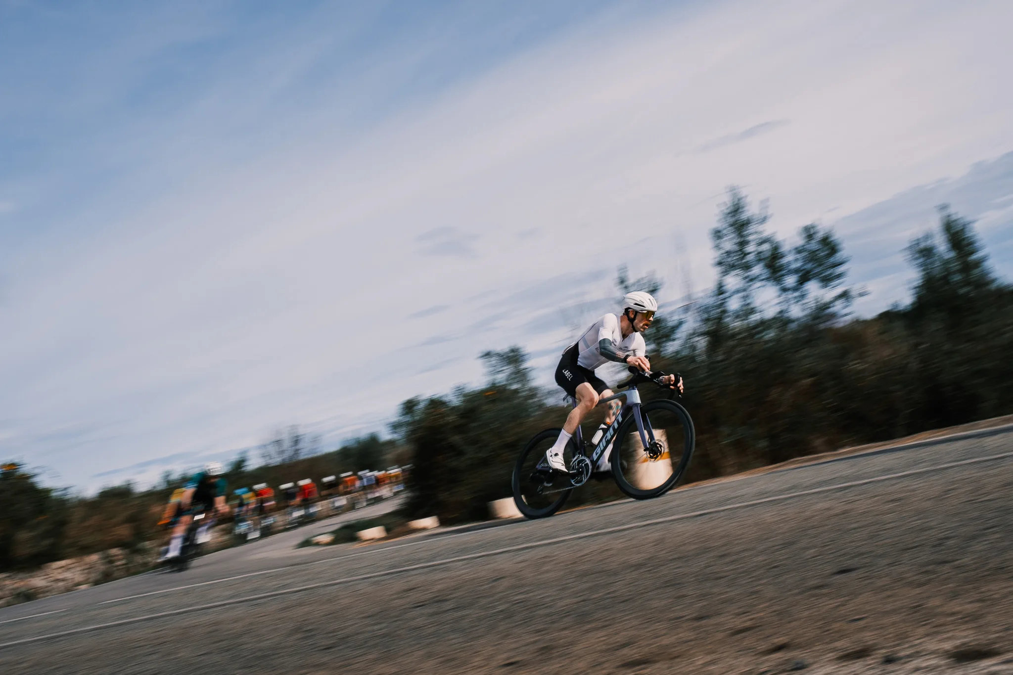 Endurance athlete racing