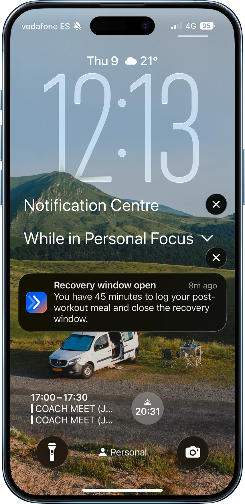 Recovery window screen