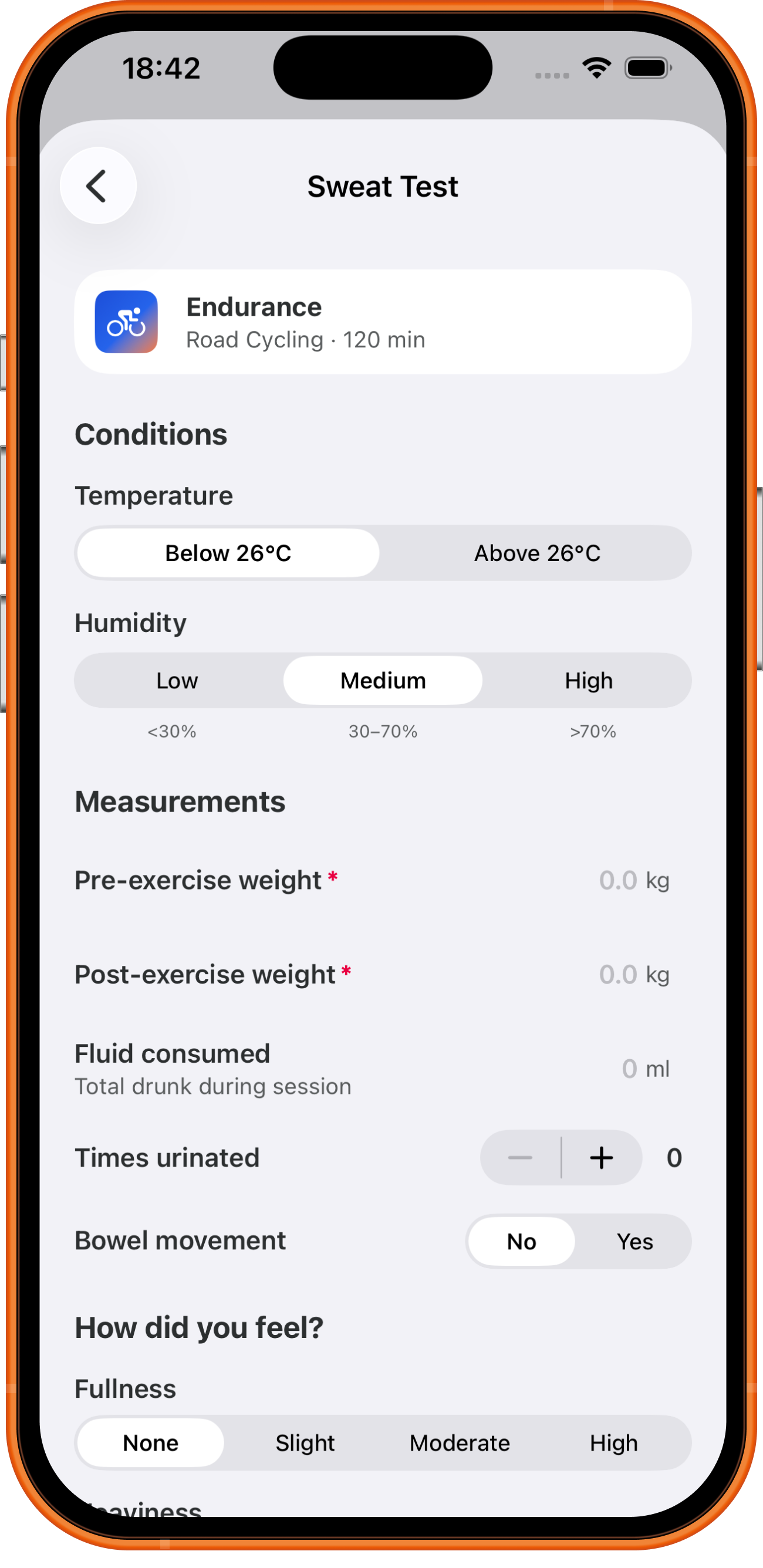 Sweat test step 2
